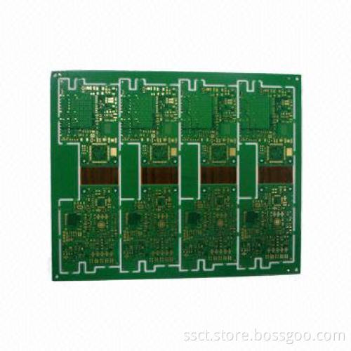 8 Layers Rigid-flex Board, 0.3mm Minimum Via Diameter